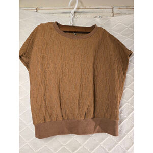 Women's Unbranded Brown Short Sleeve Tee M
